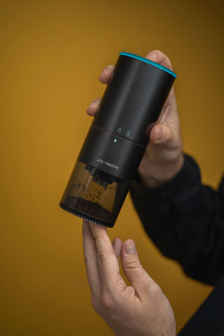 Groove compact coffee bean grinder, comandante, joy resolve, barisieur